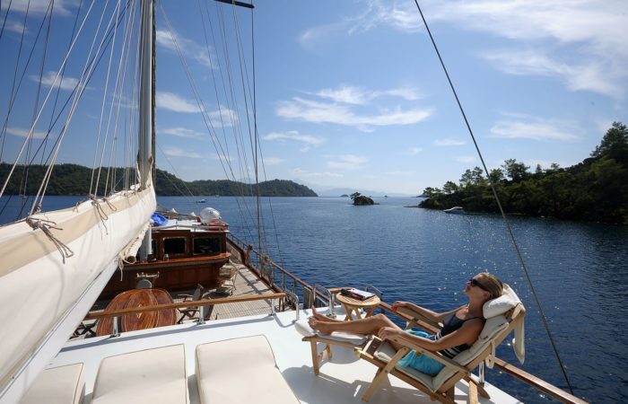 3-night gulet tour of the Turkish Riviera from Marmaris to Fethiye. Sleep and sail aboard a wooden gulet, a traditional Turkish boat.